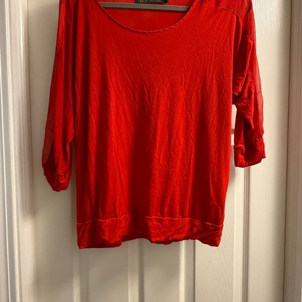 Women's Mesh Sleeve Top